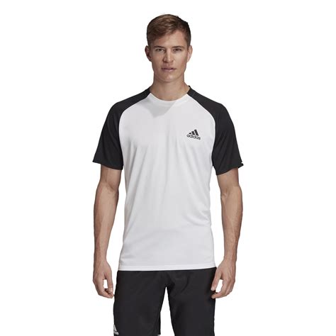 adidas t shirt schwarz weiss herren|Adidas T.